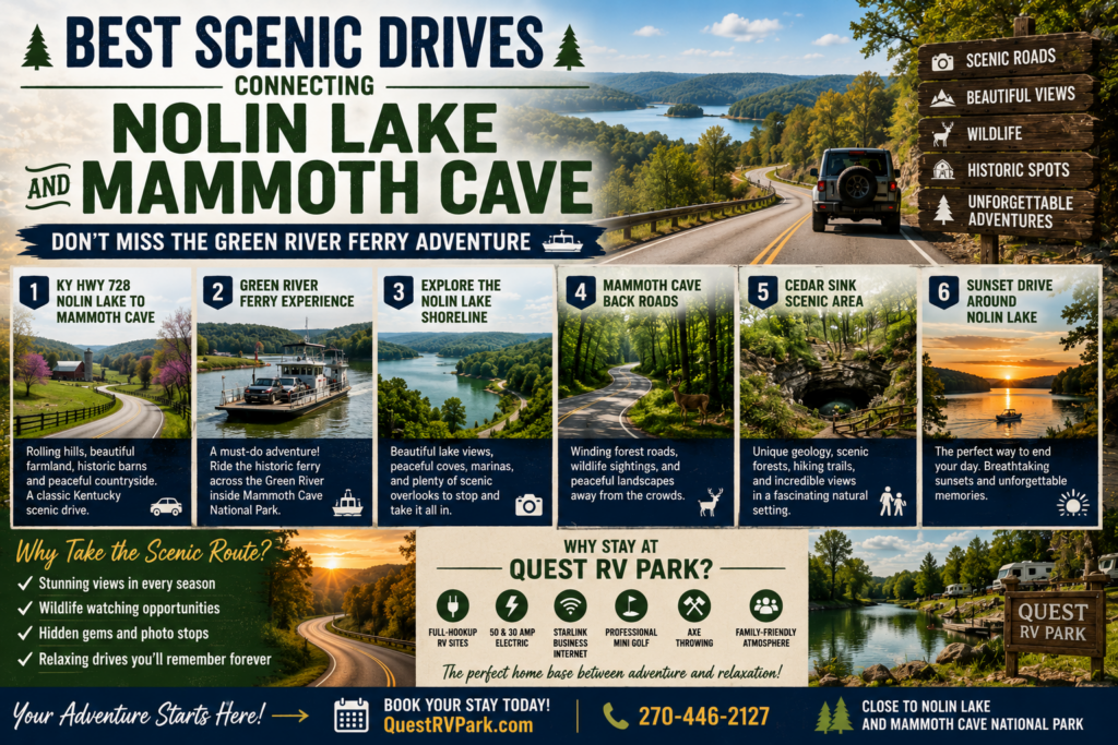 Best Scenic Drives Connecting Nolin Lake and Mammoth Cave