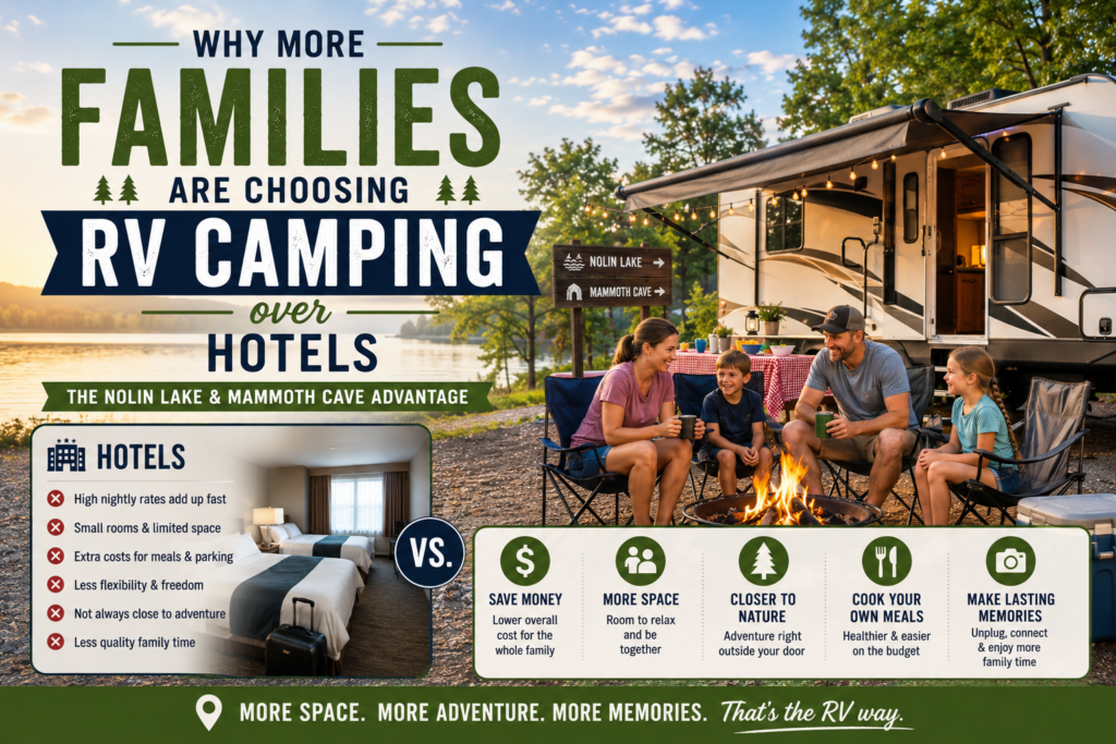 Why More Families Are Choosing RV Camping Over Hotels: The Nolin Lake & Mammoth Cave Advantage
