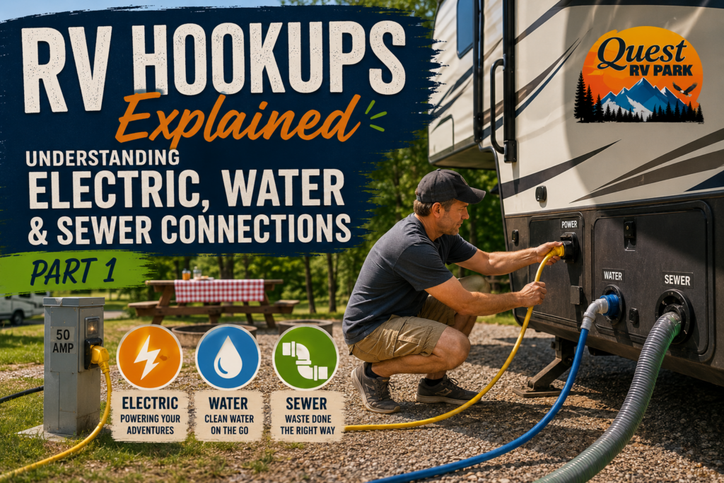 RV Hookups Explained: Understanding Electric, Water, and Sewer Connections (Part 1)