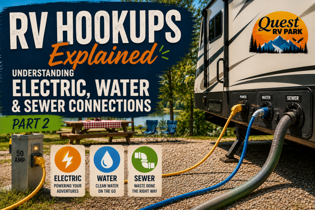RV Hookups Explained: Understanding Electric, Water, and Sewer Connections (Part 2)