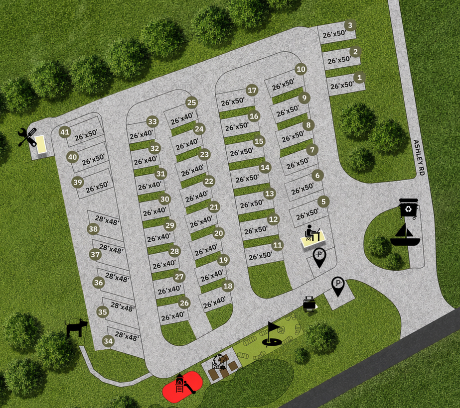 Quest RV Park map