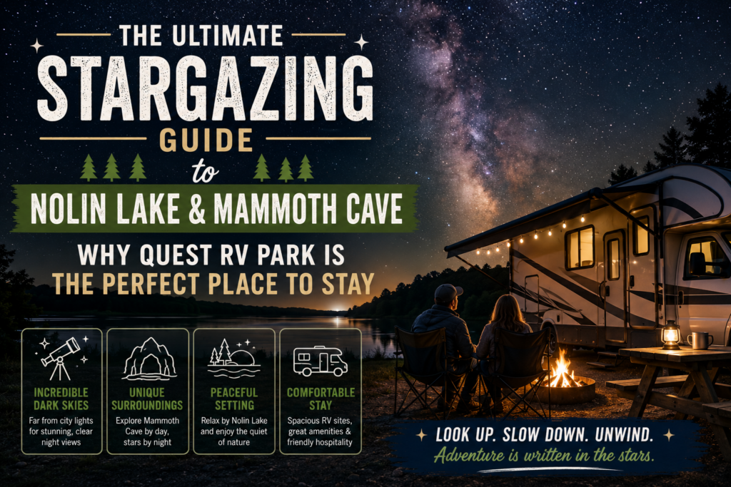 The Ultimate Stargazing Guide to Nolin Lake & Mammoth Cave: Why Quest RV Park Is the Perfect Place to Stay