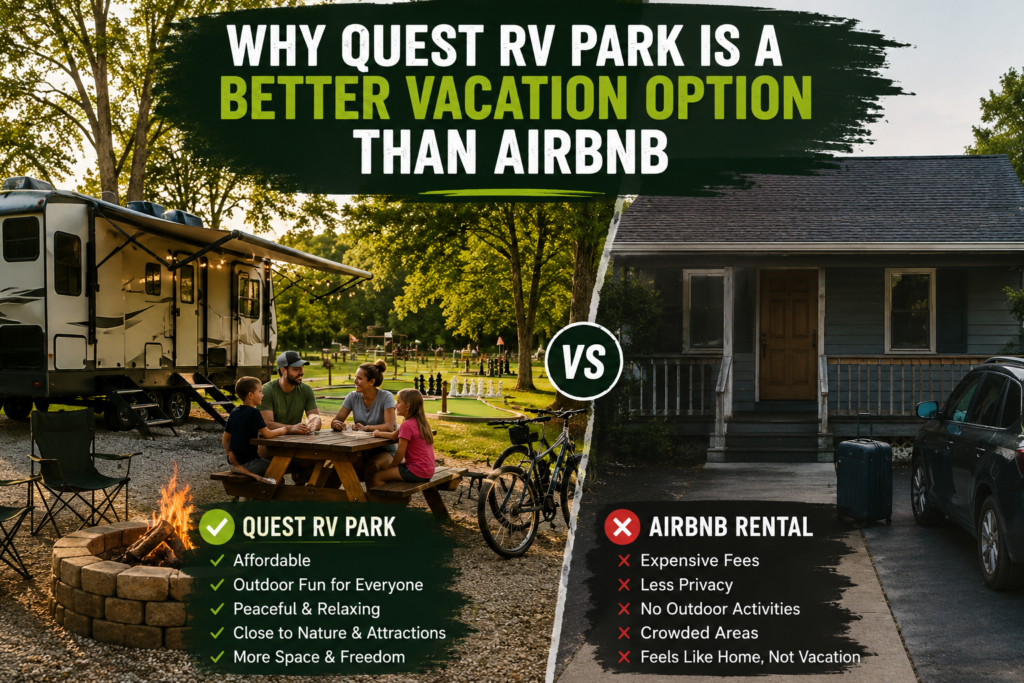 Why Quest RV Park Near Nolin Lake and Mammoth Cave Is a Better Vacation Option Than Airbnb