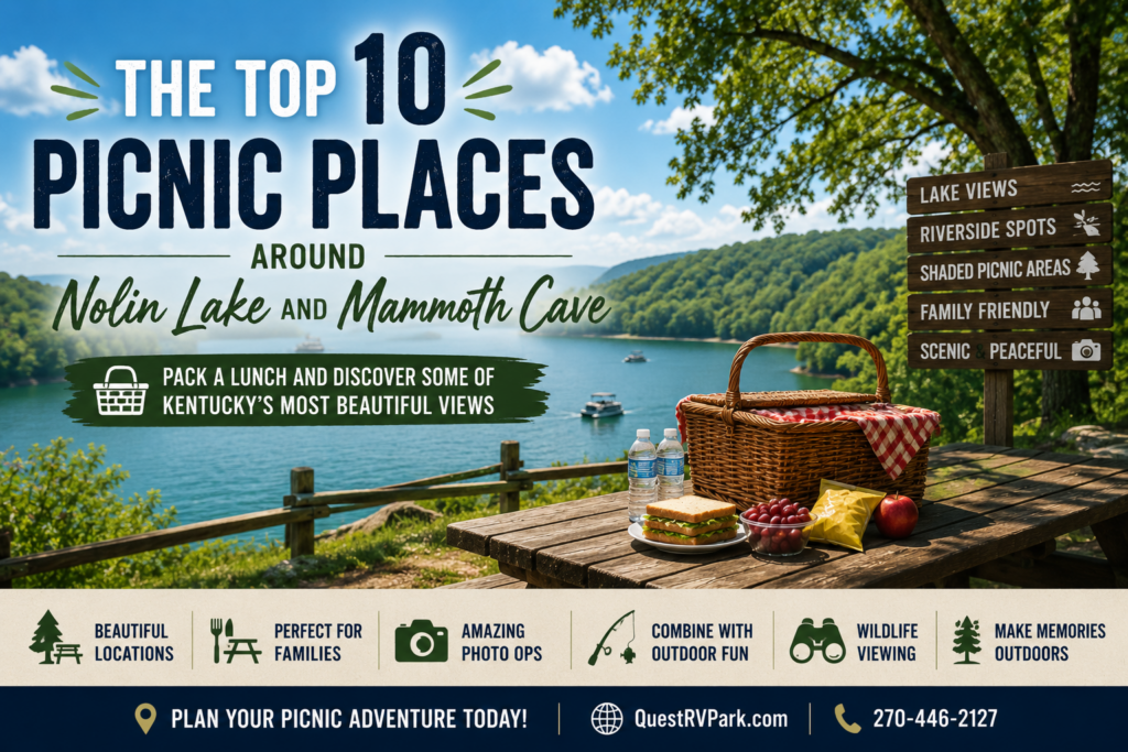 The Top 10 Picnic Places Around Nolin Lake and Mammoth Cave